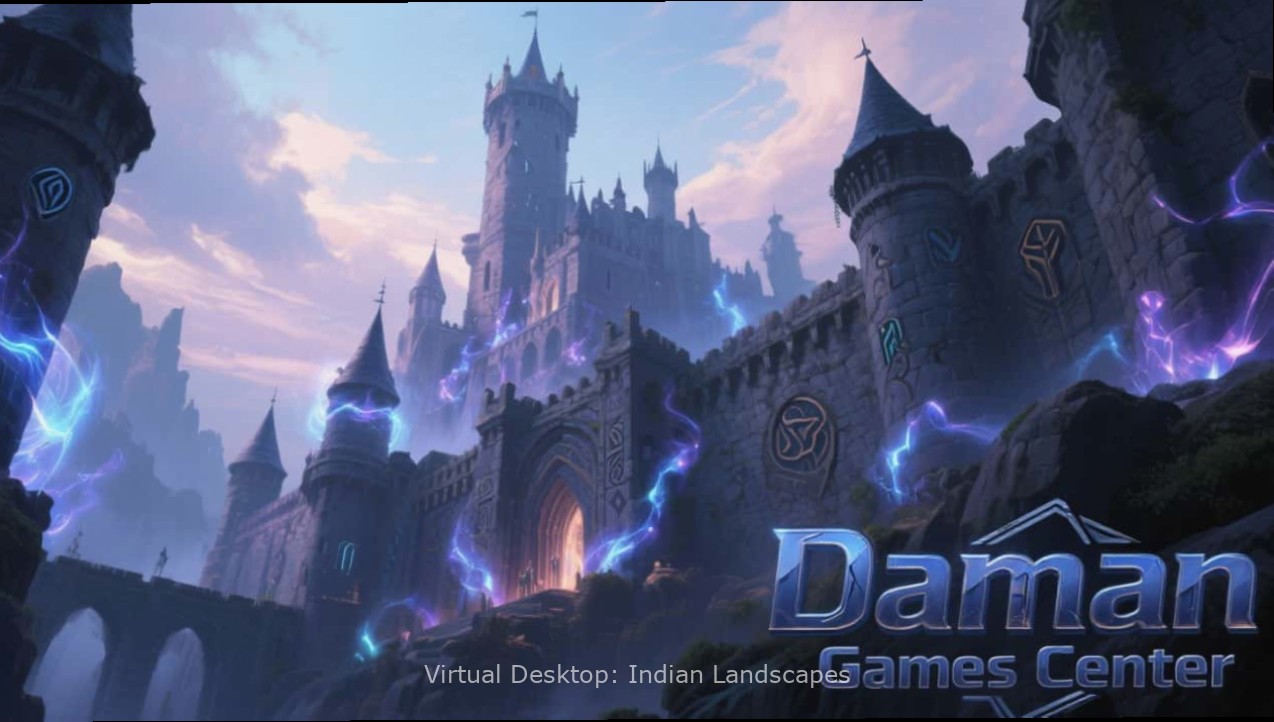 Virtual Desktop: Indian Landscapes - Taj Mahal Virtual View with game watermark